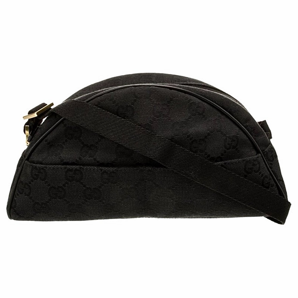 Authentic Gucci GG Monogram Half Moon Tote Mini Bag Like New